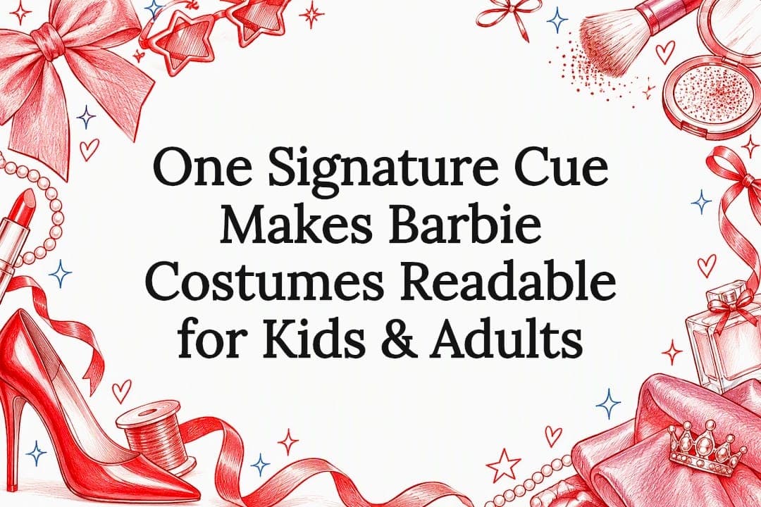 One Signature Cue Makes Barbie Costumes Readable for Kids & Adults