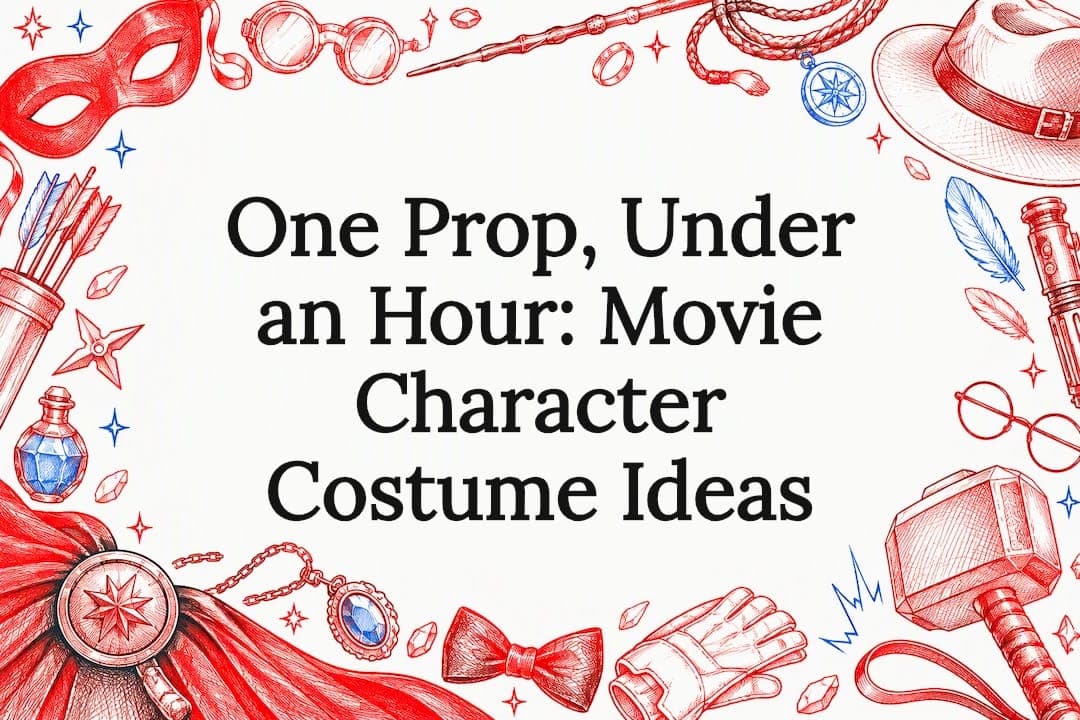 One Prop, Under an Hour: Movie Character Costume Ideas