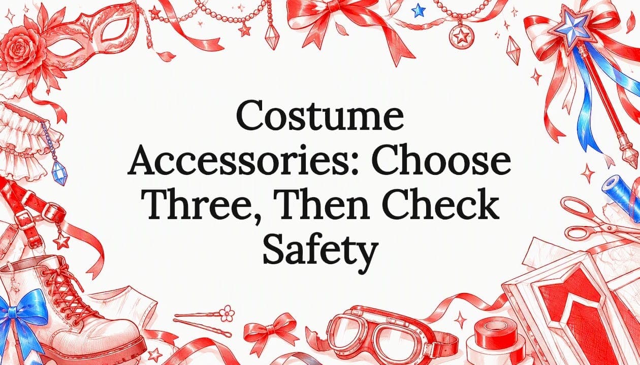 Costume Accessories: Choose Three, Then Check Safety